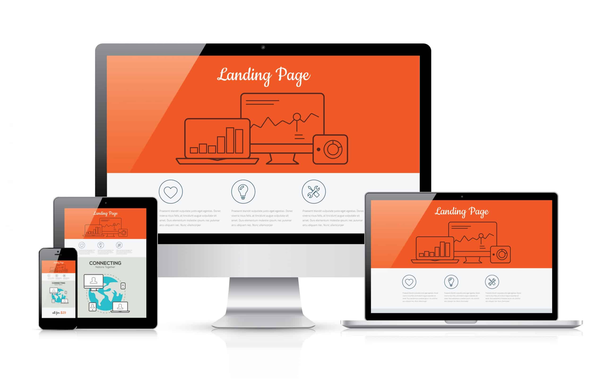 esponsive landing page development